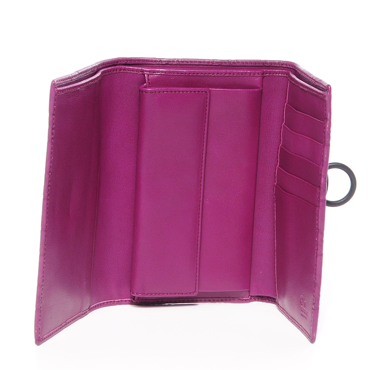 Gucci Guccissima Horsebit Clip Wallet Purple 7 of 7