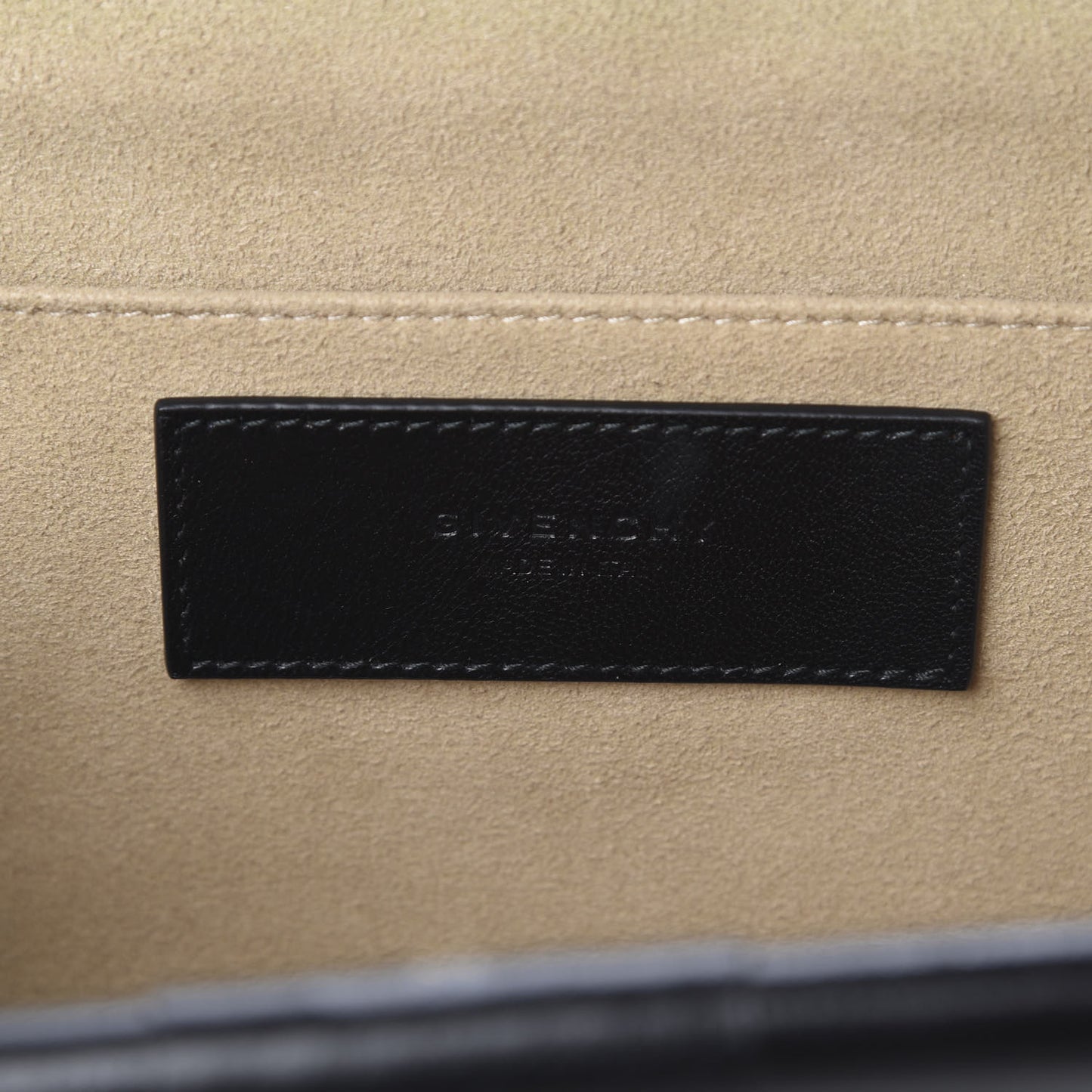 Goatskin Quilted Medium Gem Bag Black
