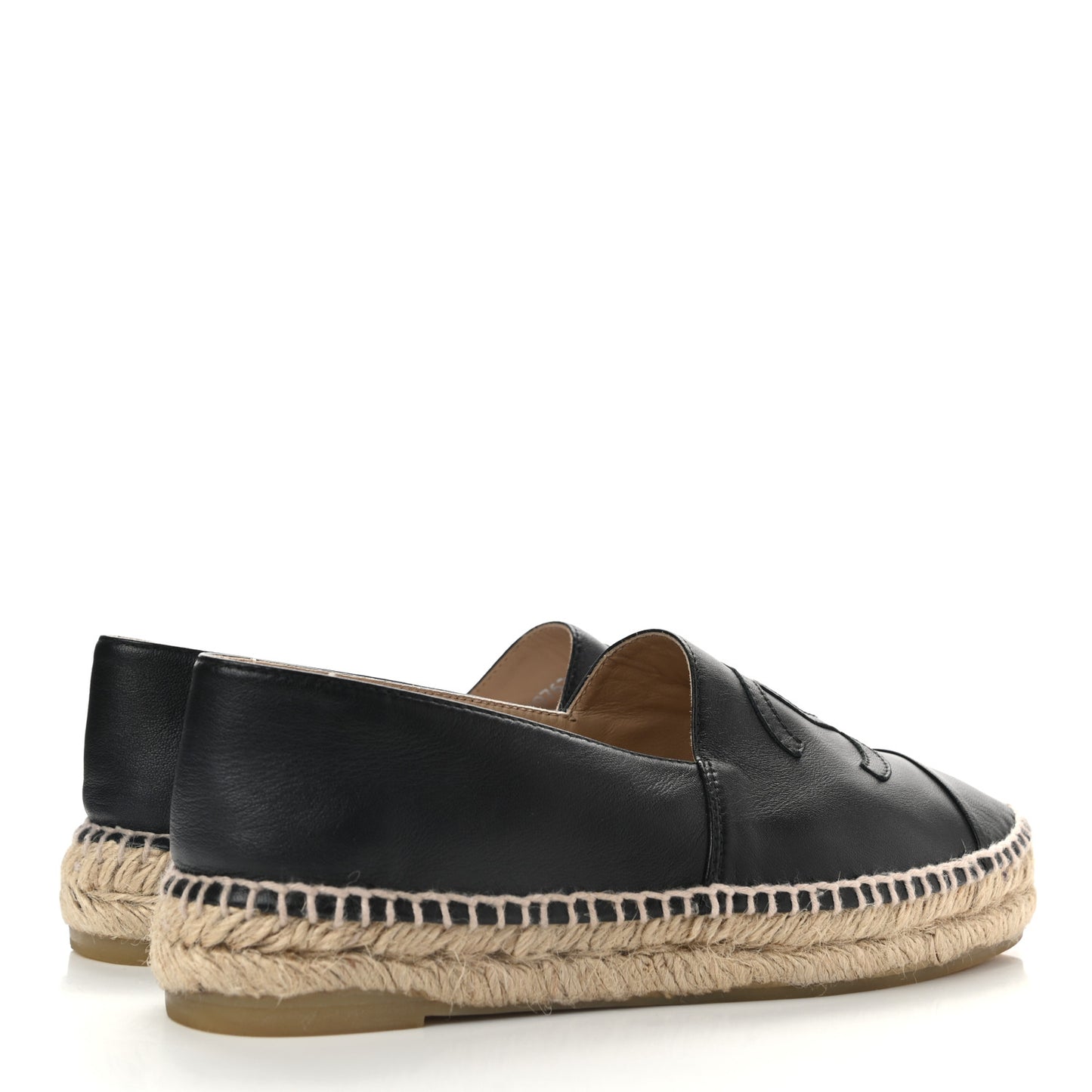 Lambskin CC Espadrilles 37 Black