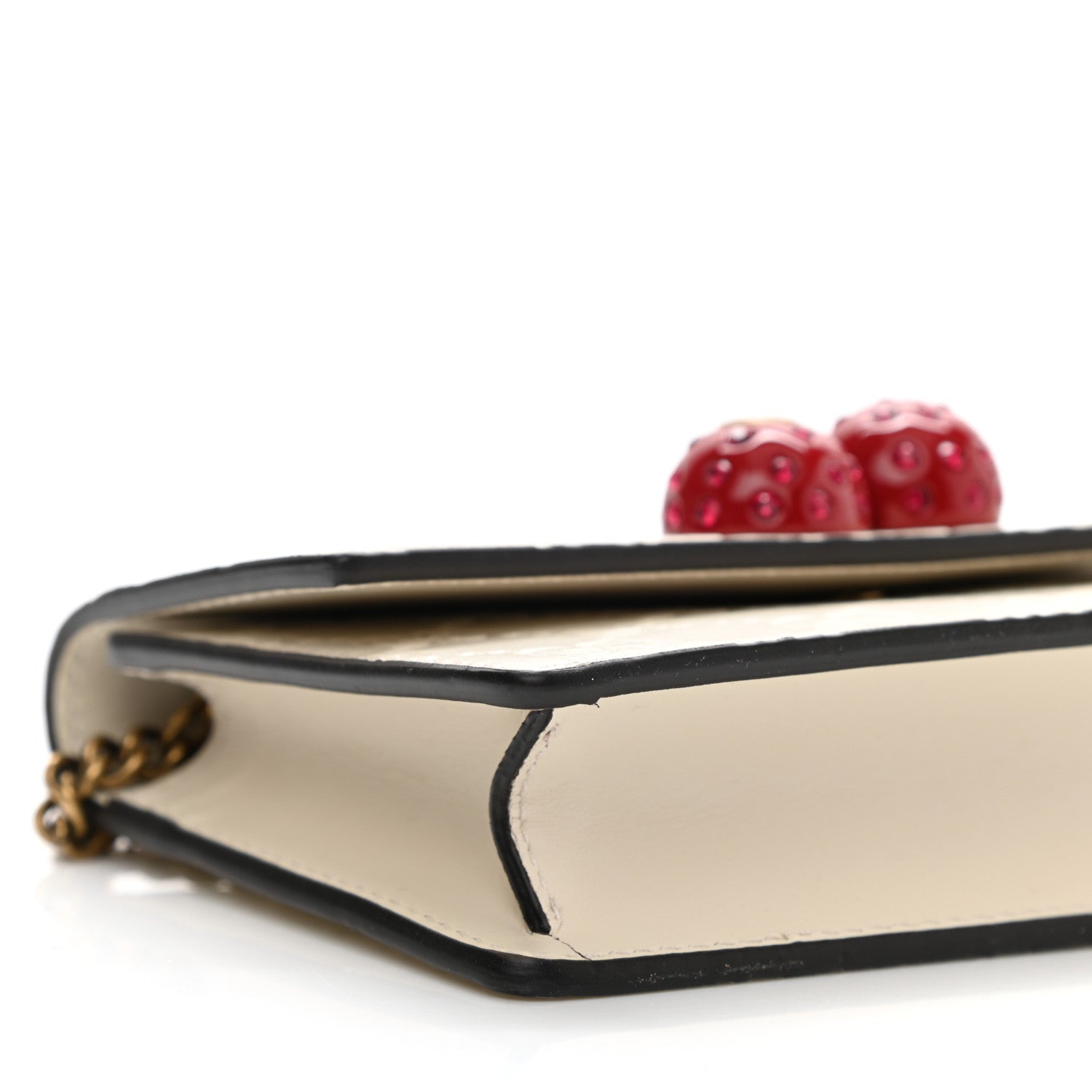 Gucci Guccissima Mini Cherry Chain Bag White 8 of 9