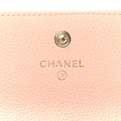 Chanel Caviar Quilted Boy Flap Card Holder Wallet Light Pink 4 of 4