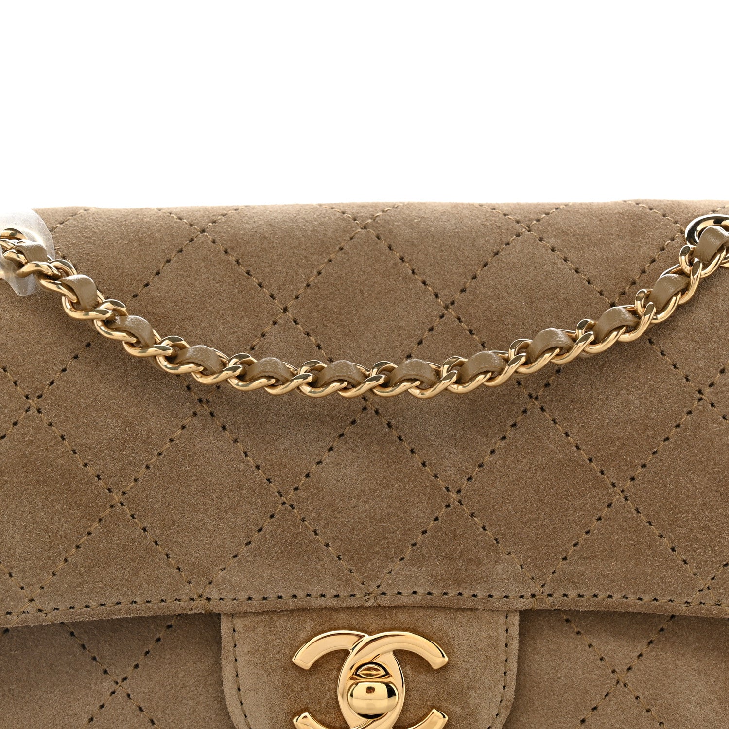 Chanel Suede Calfskin Mini Souplissimo Flap Dark Beige 8 of 11