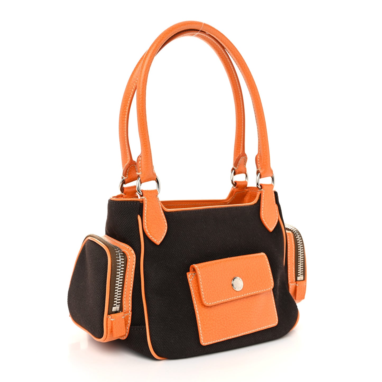 Canapa Cinghiale Shoulder Bag Ebano Orange