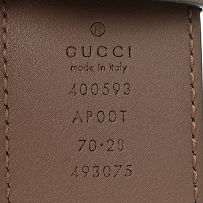 Gucci Calfskin Double G 40mm Belt 70 28 Porcelain Rose 5 of 9