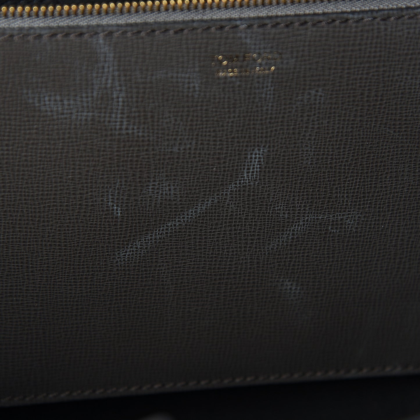 Grained Calfskin Small T Tote Grey