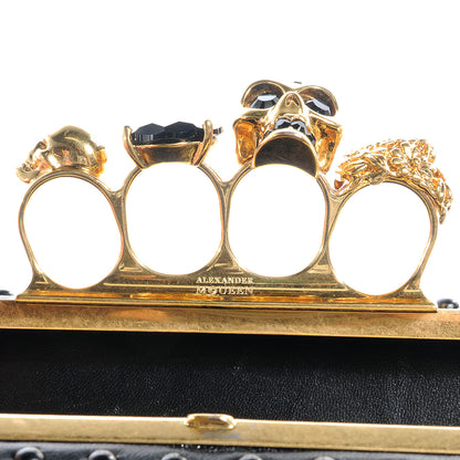Alexander McQueen Studded Knucklebox Clutch Black 7 of 8