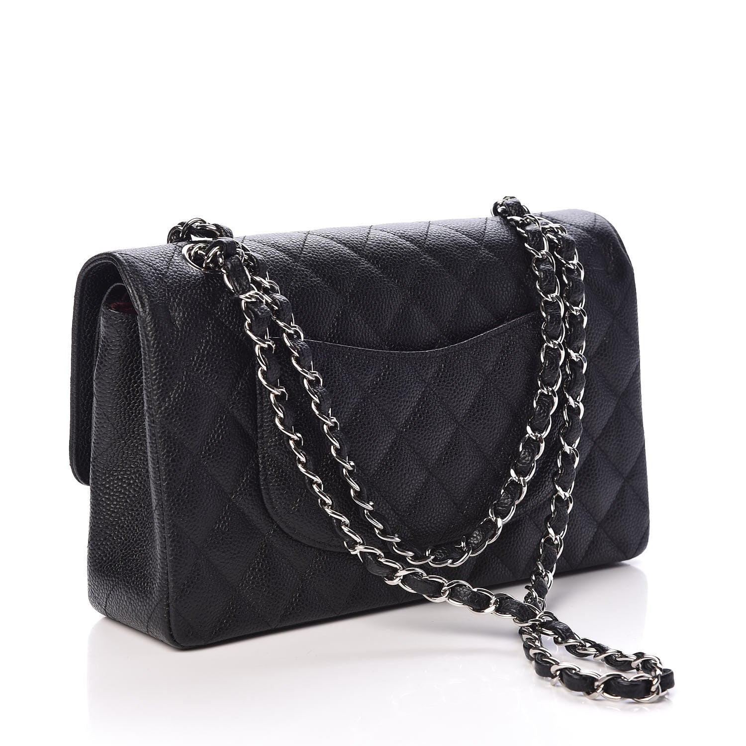 Chanel Caviar Quilted Medium Double Flap Black 4 of 12