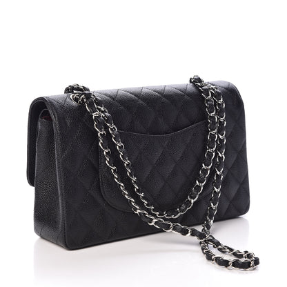 Chanel Caviar Quilted Medium Double Flap Black 4 of 12