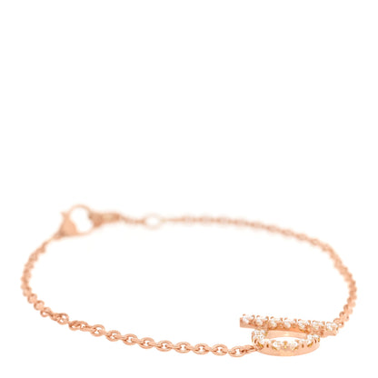 Hermes 18K Rose Gold Diamond Finesse Bracelet ST 1 of 4