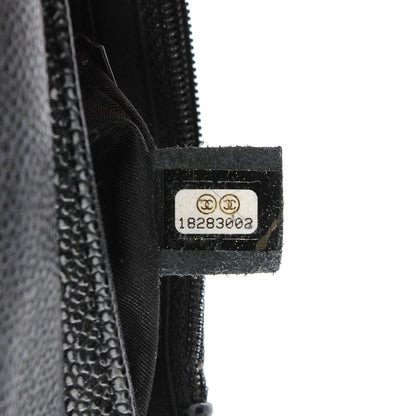 Chanel Caviar Half Moon Wallet On Chain WOC Black 9 of 9