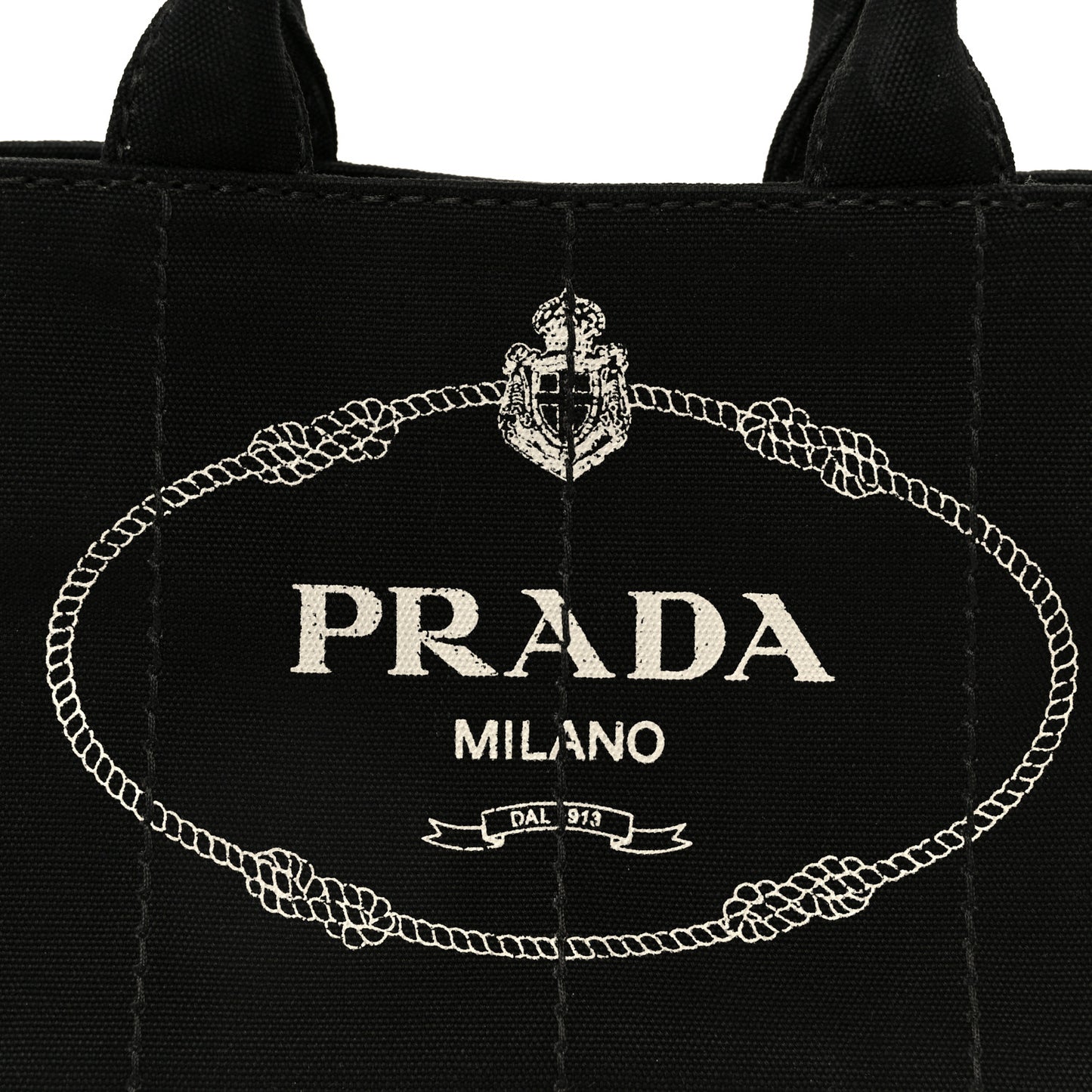 Canapa Small Logo Tote Black Talco