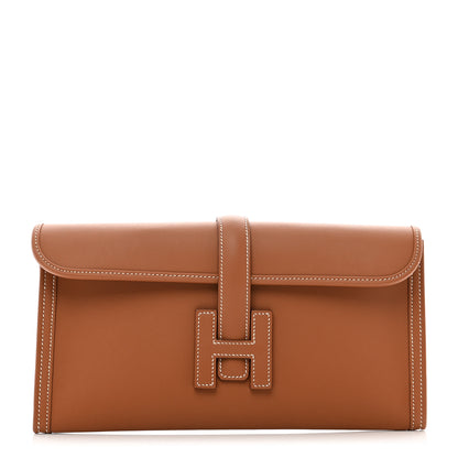 Hermes Swift Jige Elan 29 Clutch Gold 1 of 7