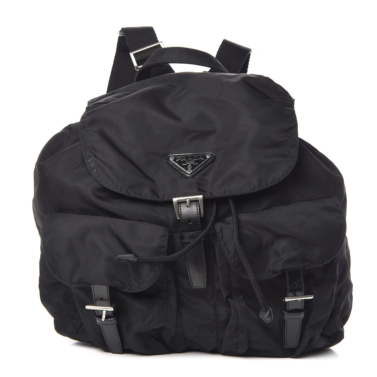 Prada Nylon Vela Medium Backpack Black 1 of 10