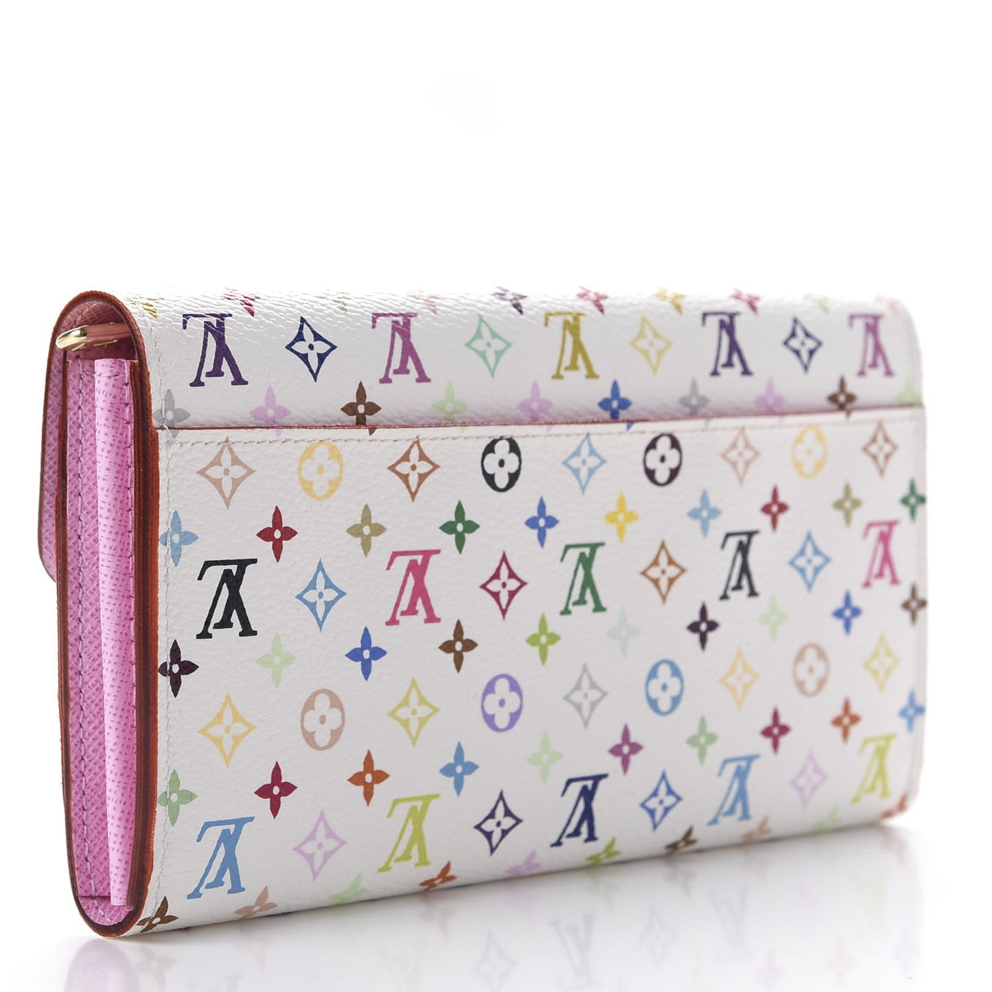 Multicolor Sarah Wallet NM White Litchi