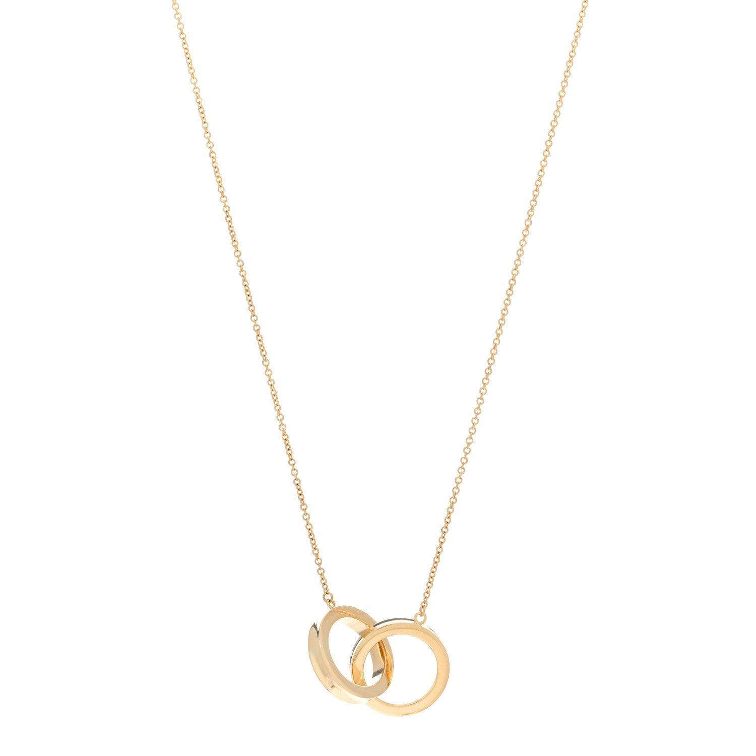 Tiffany 18K Yellow Gold 1837 Interlocking Circles Pendant Necklace 1 of 4