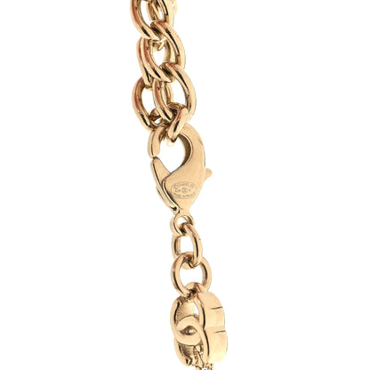 Chanel Metal CC Short Chain Necklace Gold 4 of 5
