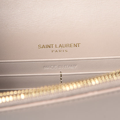 Saint Laurent Smooth Calfskin Classic Monogram Kate Tassel Chain Wallet Light Natural 7 of 10
