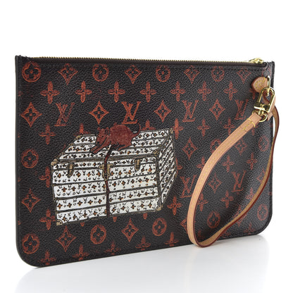 Louis Vuitton Catogram Neverfull MM GM Pochette Marron 3 of 7