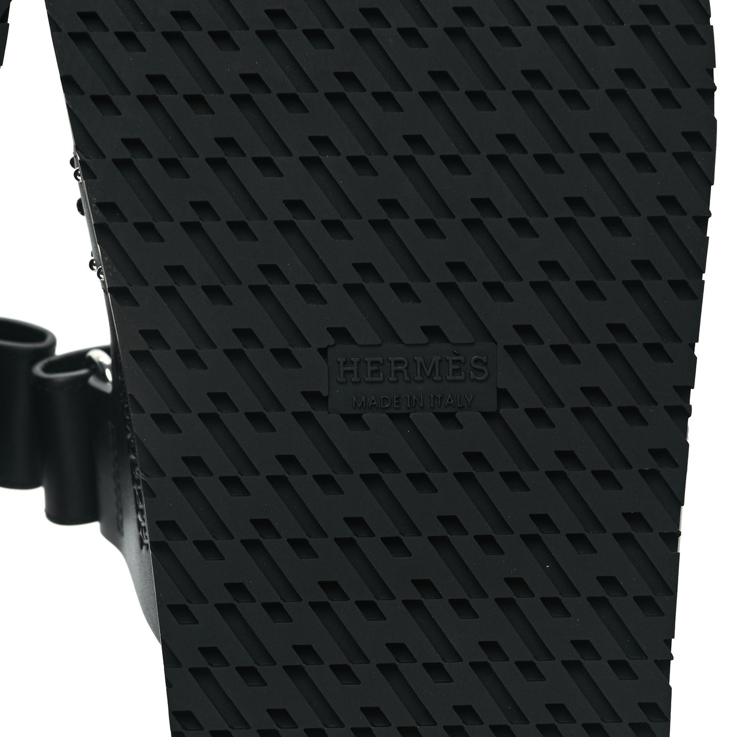 Calfskin Medor Studded Womens Chypre Sandals 39.5 Black