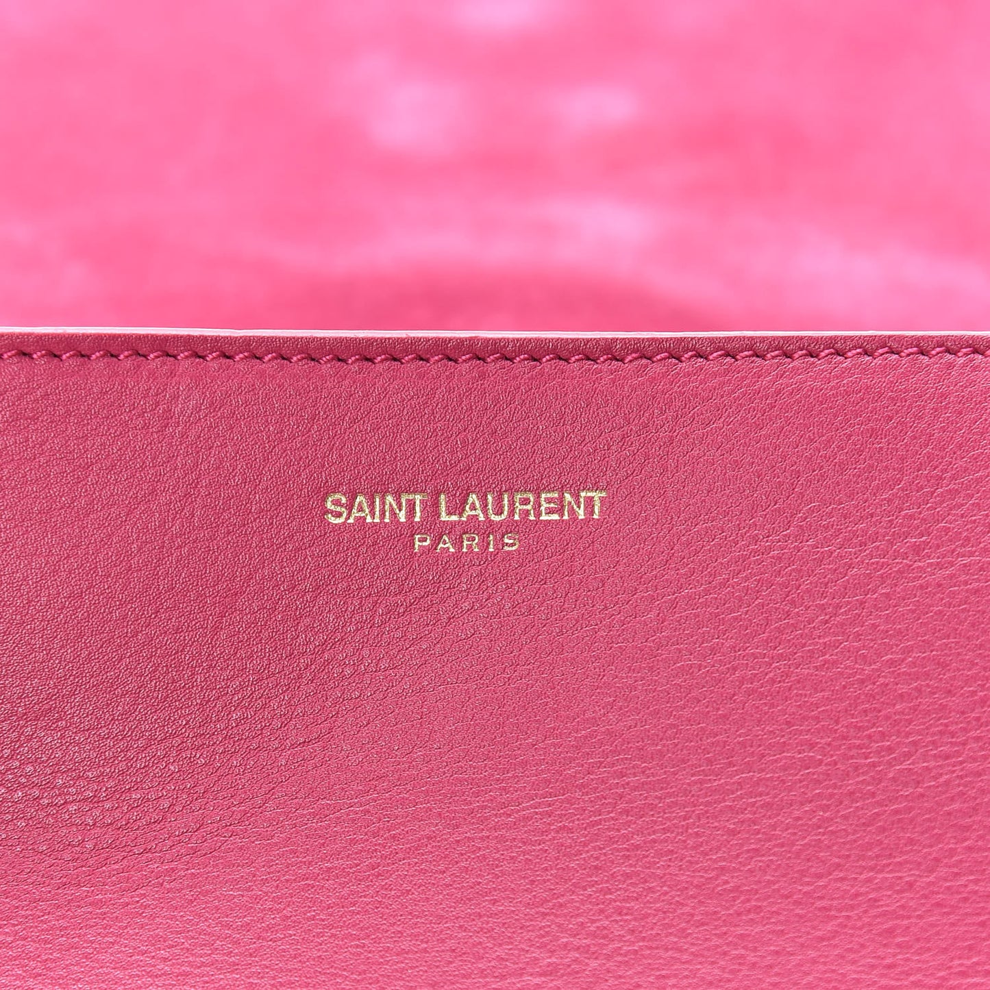 Calfskin Small Classic Y Satchel Bubblegum