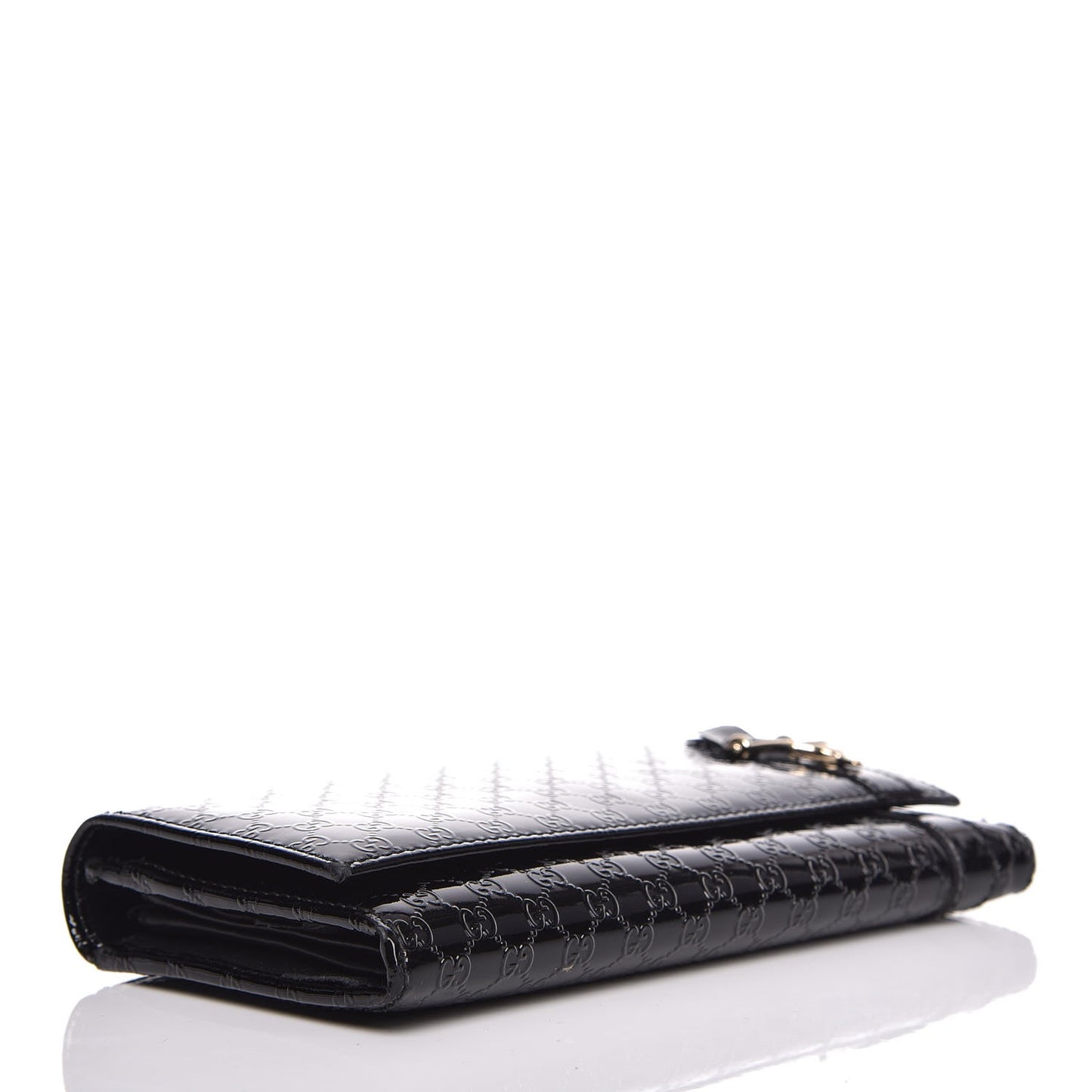 Patent Microguccissima Nice Wallet Black