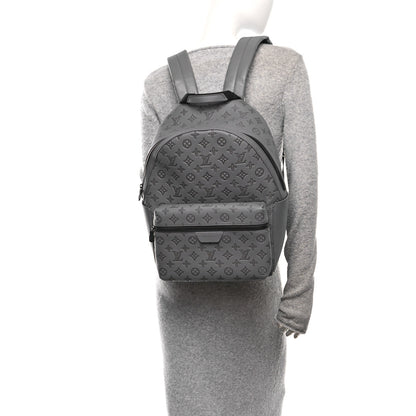 Louis Vuitton Calfskin Monogram Shadow Discovery Backpack Anthracite Gray 2 of 10