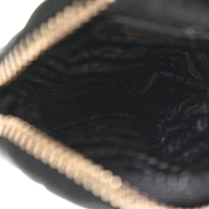 Prada Nappa Re-Nylon Triangle Quilted Patchwork System Flap Shoulder Bag Black 6 of 13