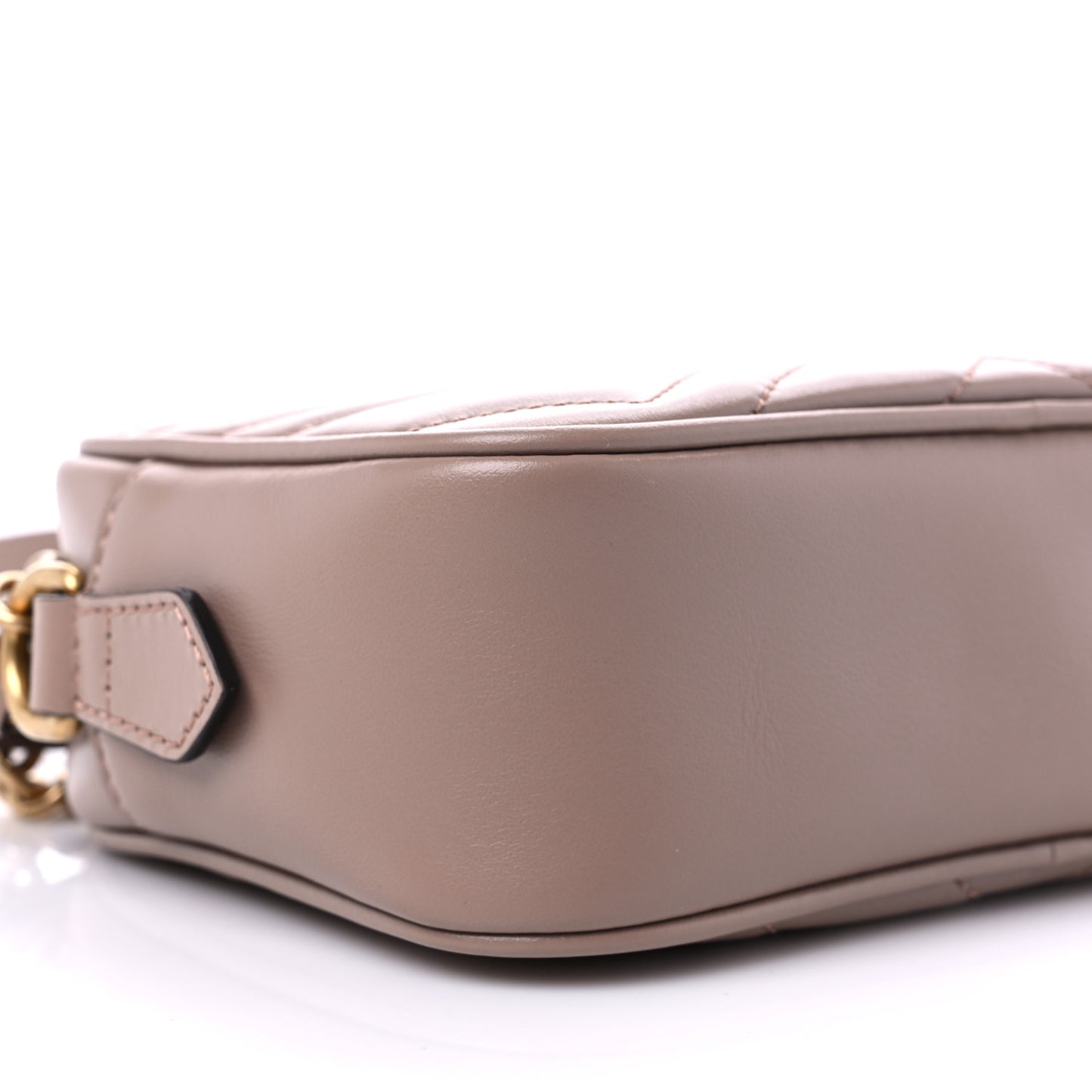 Calfskin Matelasse Mini GG Marmont Chain Shoulder Bag Porcelain Rose