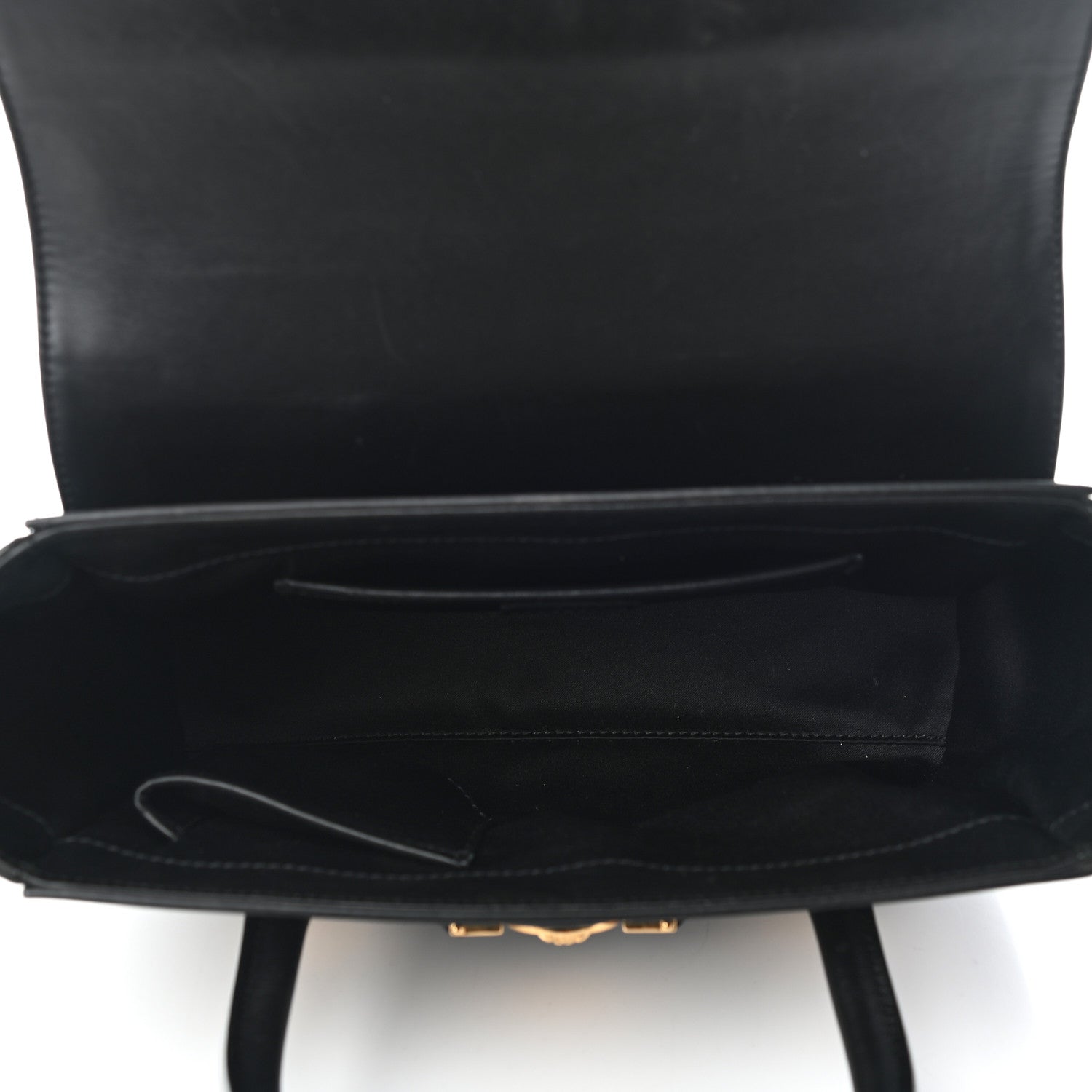 Versace Calfskin Medusa Coin Tote Black 4 of 5