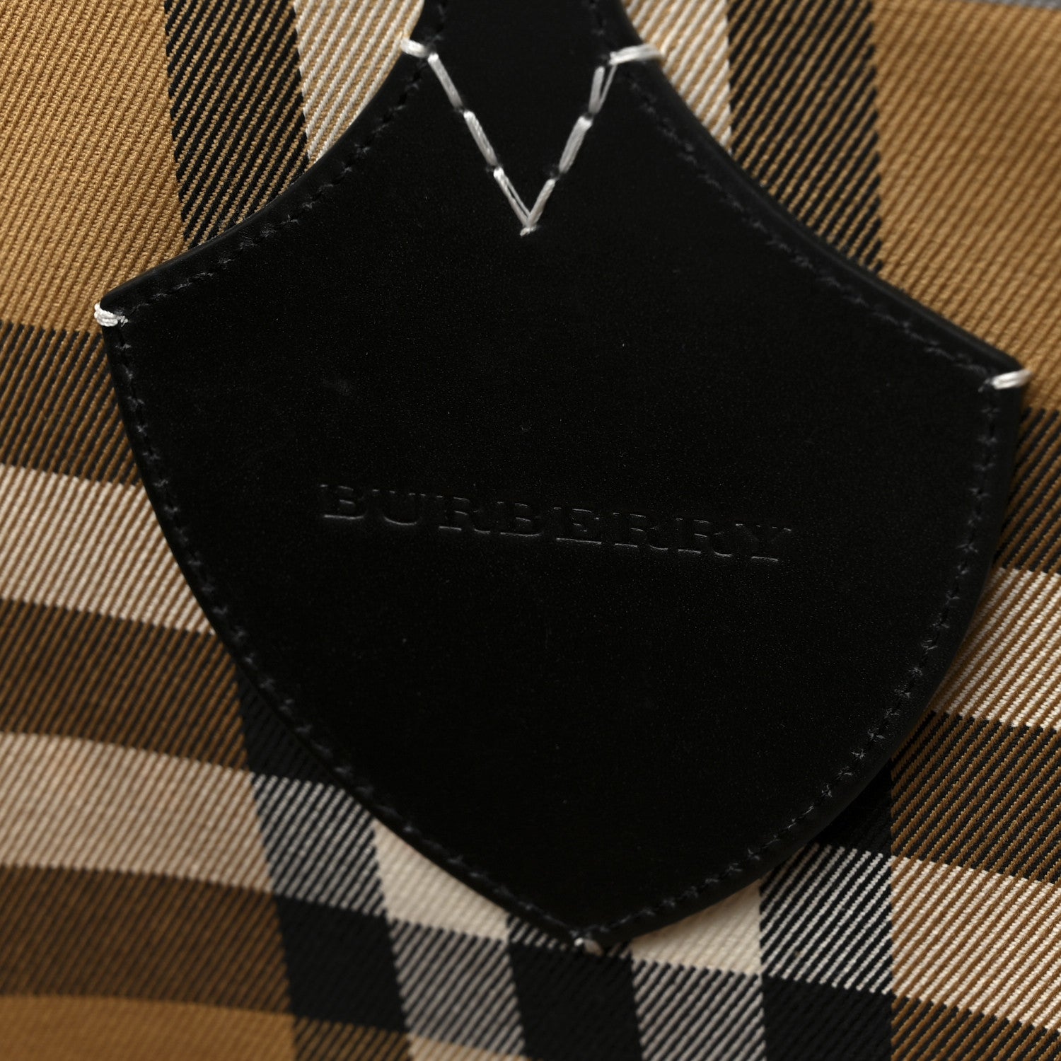 Burberry Vintage Check XL The Giant Reversible Tote Black Silver 6 of 13