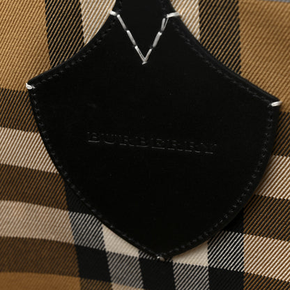 Burberry Vintage Check XL The Giant Reversible Tote Black Silver 6 of 13