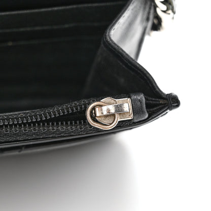 Chanel Patent Quilted Brilliant Wallet On Chain WOC Black 10 of 13