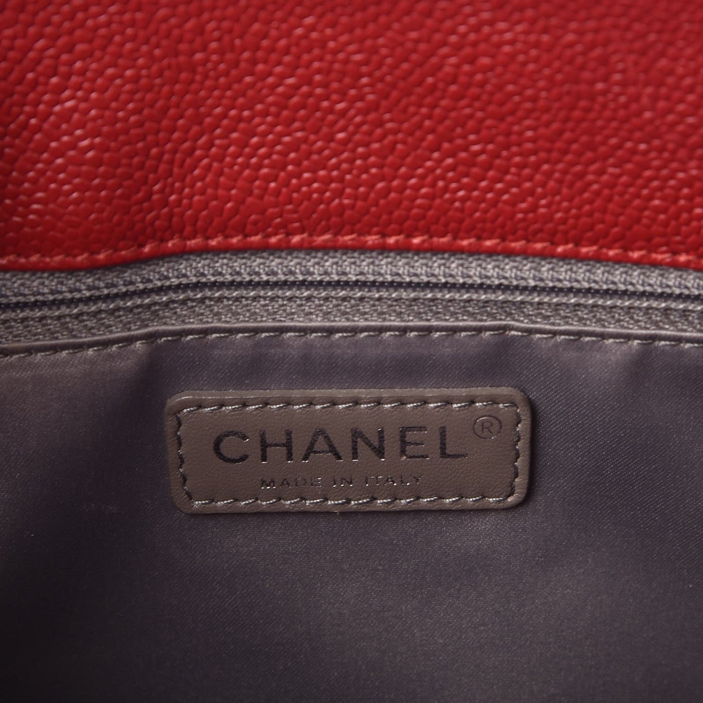 Caviar Quilted Grand Shopping Tote GST Red