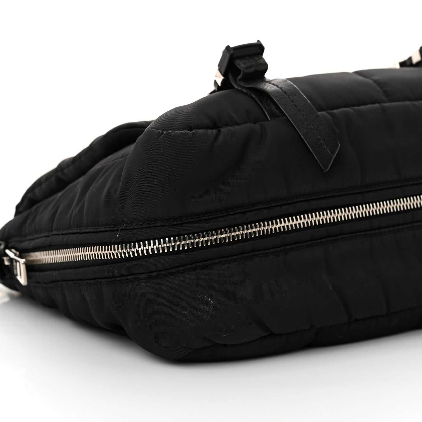 Tessuto Nylon Bomber Messenger Black