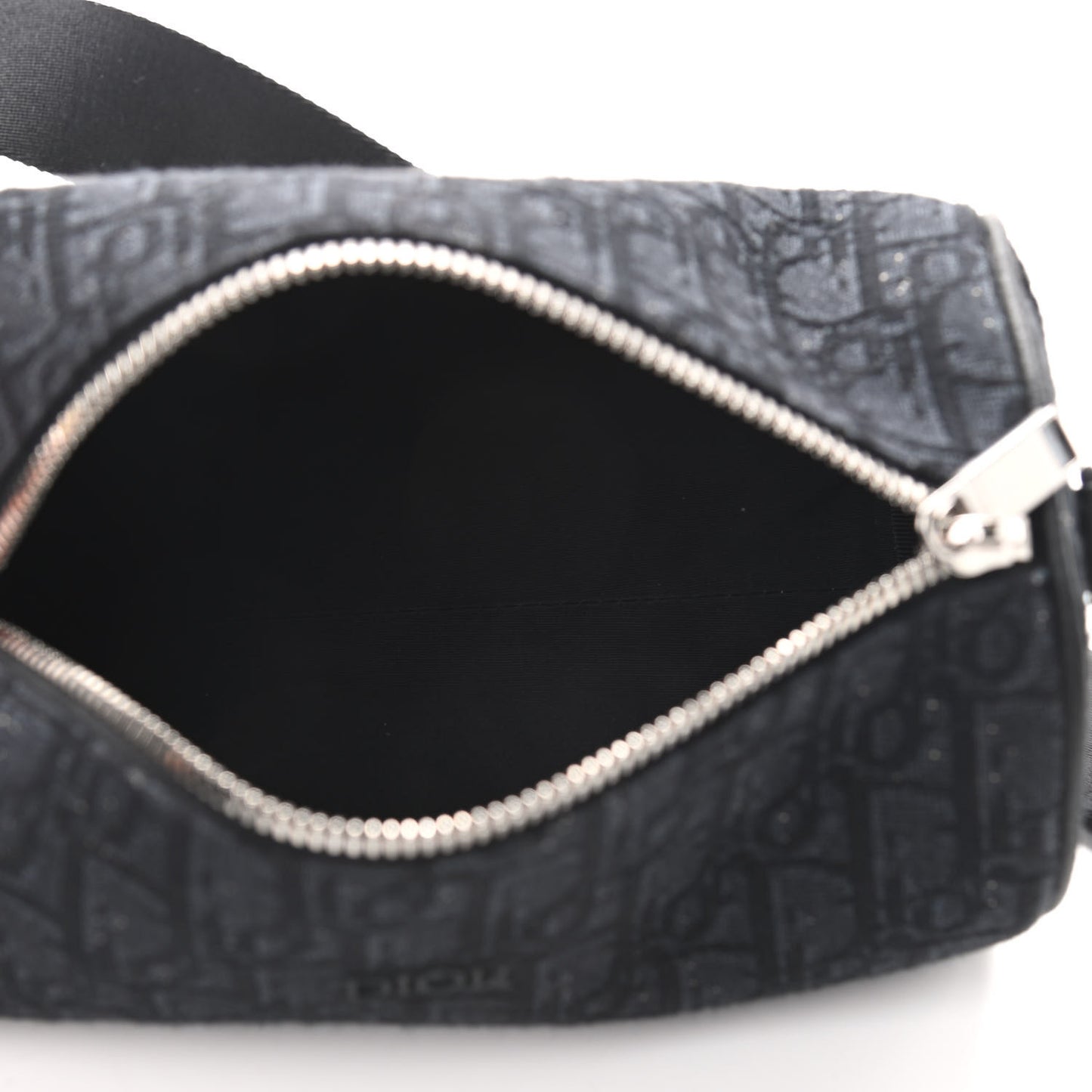 Oblique Roller Messenger Bag Black