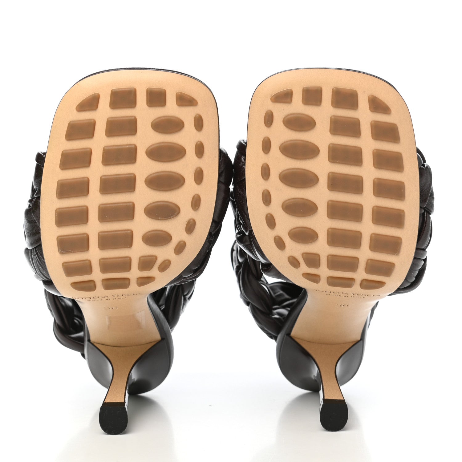 Bottega Veneta Shiny Nappa Intrecciato The Board Sandals 36 Chocolate 5 of 8