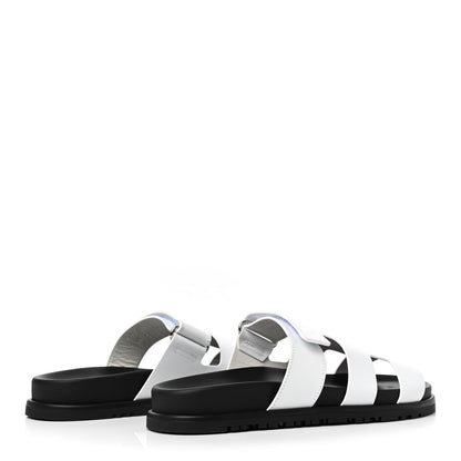 Hermes Calfskin Womens Chypre Sandals 36 White 4 of 7