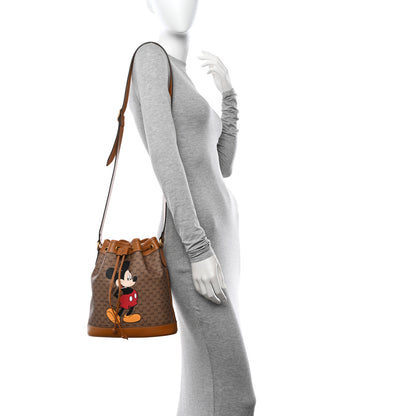 Gucci X DISNEY Mini Vintage GG Supreme Monogram Bucket Bag Beige Vintage Sun Oil 2 of 11