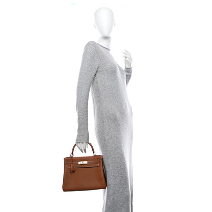 Hermes Togo Kelly Retourne 28 Gold 2 of 11