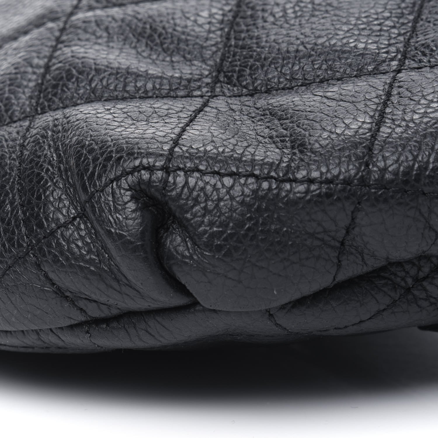 Chanel Grained Calfskin Quilted Waist Belt Bag Black 9 of 10
