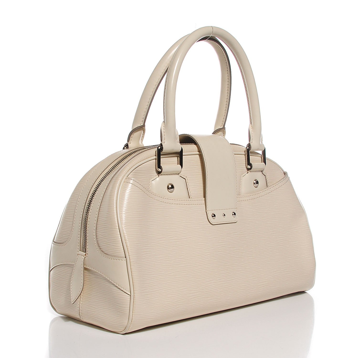 Louis Vuitton Epi Bowling Montaigne GM Ivory 3 of 6