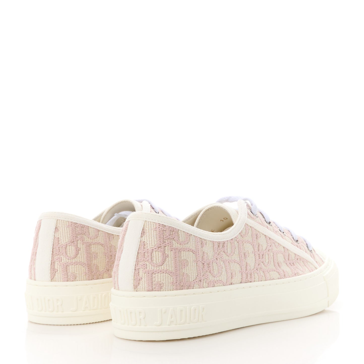 Canvas Oblique Walk'N'Dior Low Top Sneakers 39 Powder Nude