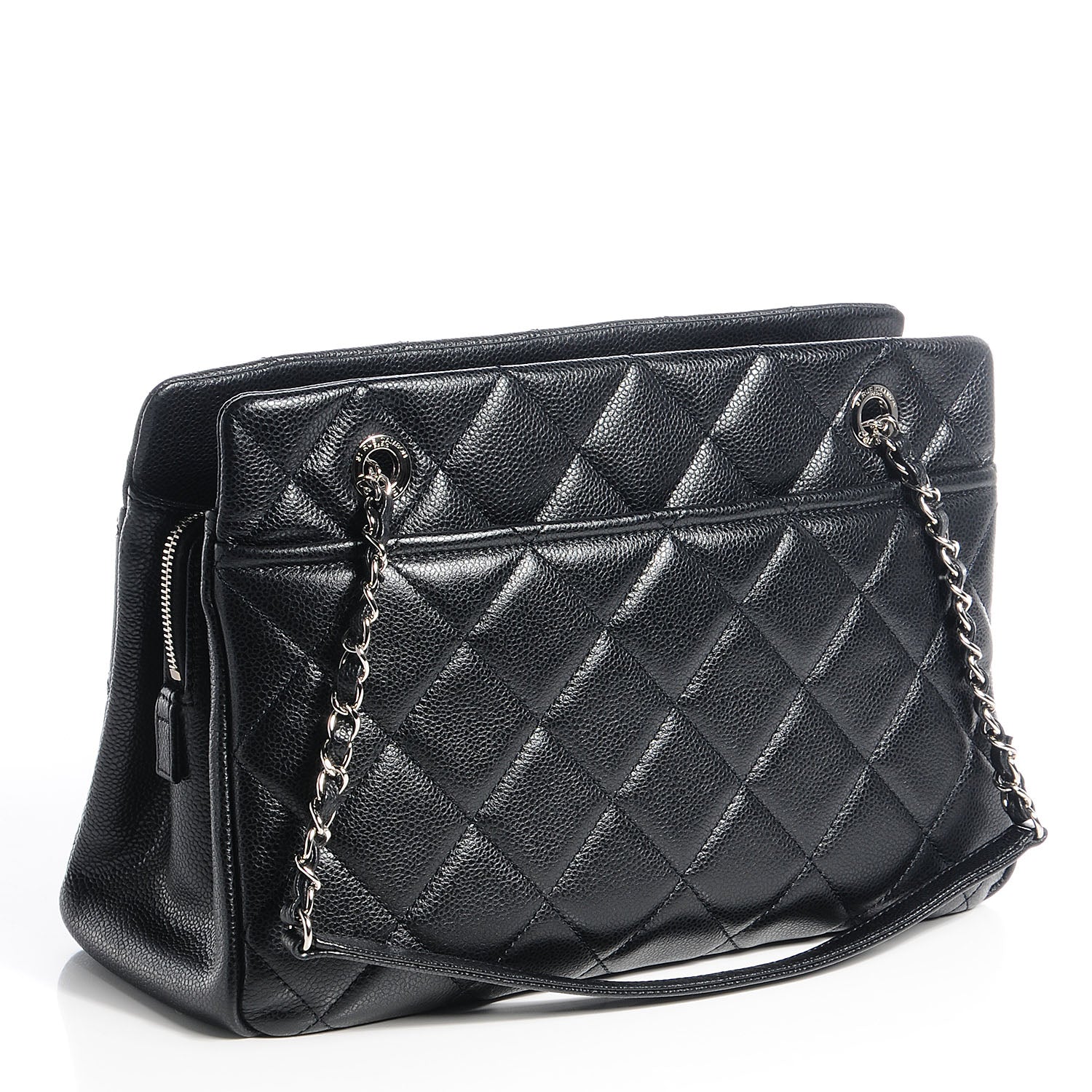 Chanel Caviar CC Timeless Tote Black 3 of 7