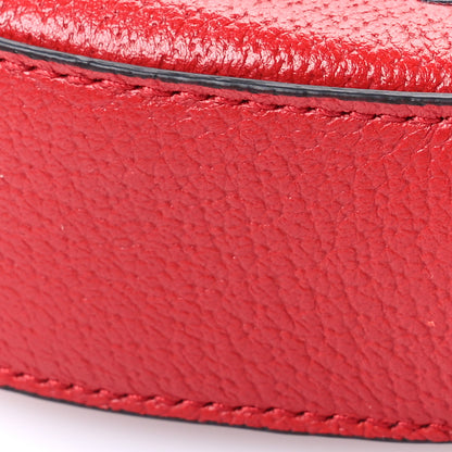 Gucci Textured Dollar Calfskin Retro Interlocking G Fruttini Strawberry Mini Bag Lobster Red Black New Acero 9 of 11