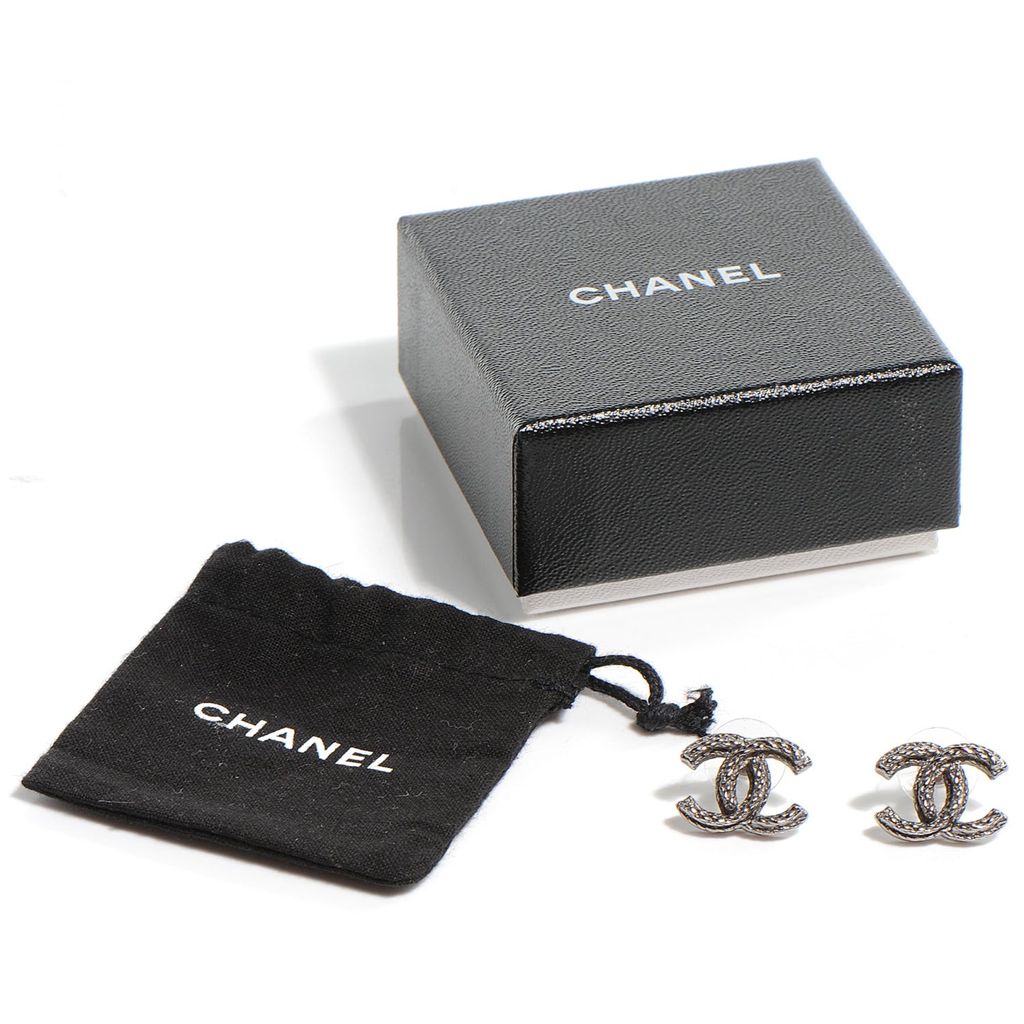 CC Logo Earrings Silver