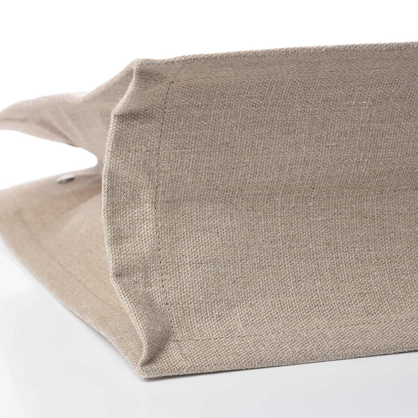 Linen Calfskin Rive Gauche Tote Optic White