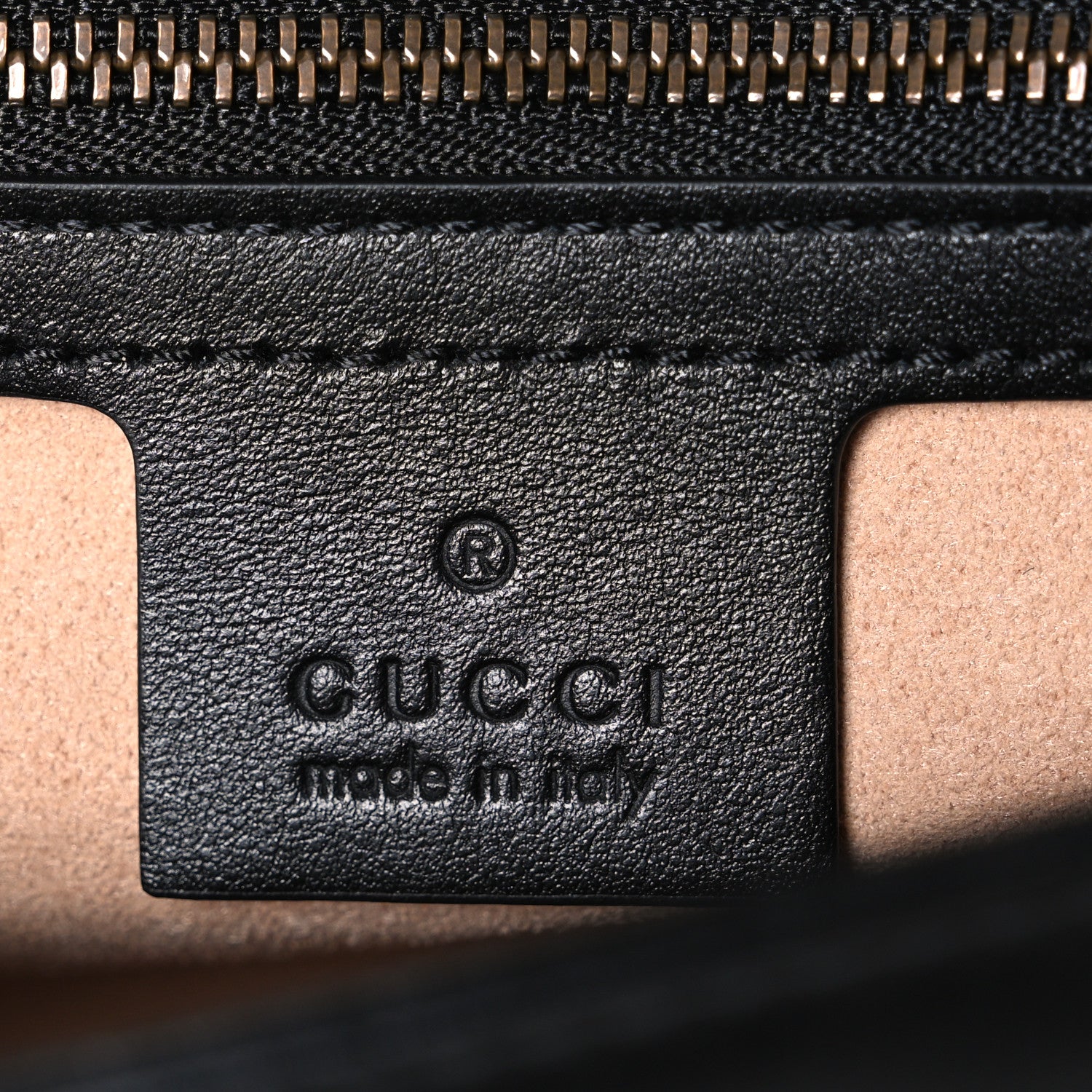 Gucci Calfskin Matelasse Small GG Marmont Shoulder Bag Black 6 of 10