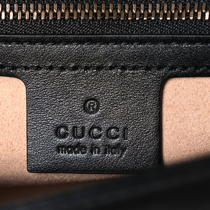 Gucci Calfskin Matelasse Small GG Marmont Shoulder Bag Black 6 of 10