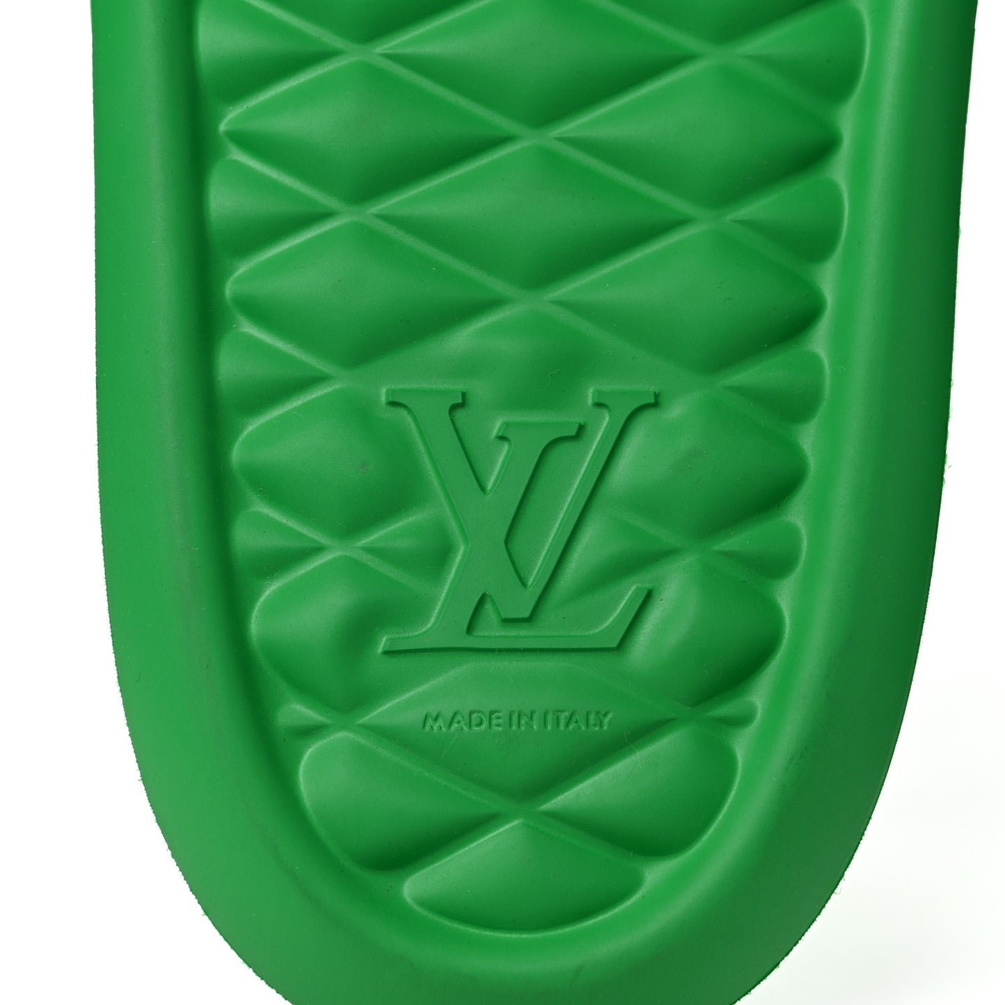 Rubber Embossed Monogram Mens Waterfront Mules 40 Green