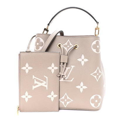 Louis Vuitton Empreinte Monogram Giant Neonoe MM Tourterelle Creme 3 of 11